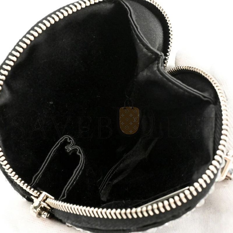 PRADA ROUND CHAIN SHOULDER BAG BLACK 1NR003 (12*12*2cm)
